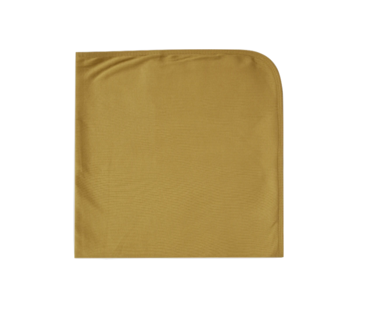 Quincy Mae - Organic Ribbed Baby Swaddle in Ocre