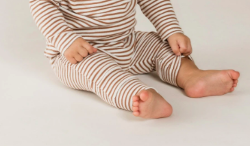 Quincy Mae striped baby pants