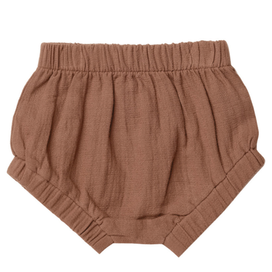 Quincy Mae - Woven Button Short in Sienna