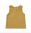 Quincy Mae - Baby Woven Tank in Gold