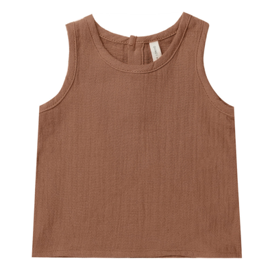 Quincy Mae - Woven Tank in Sienna