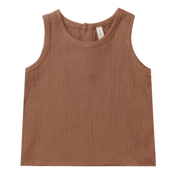 Quincy Mae - Woven Tank in Sienna