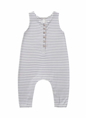 Quincy Mae Sleeveless jumpsuit in grey stripes