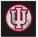 Retro Brand - Indiana IU Logo Tee in Charcoal