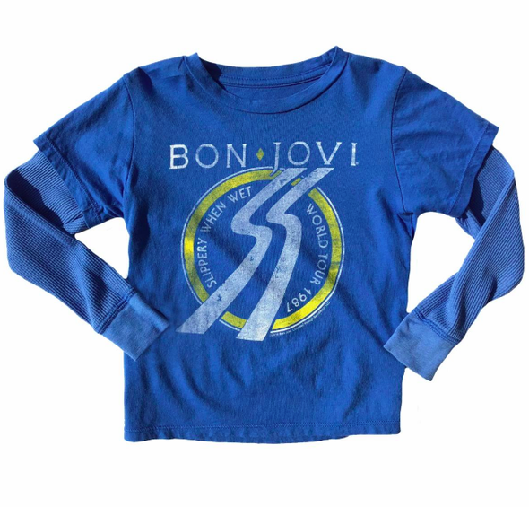 Rowdy Sprout Bon Jovi twofer kids tee