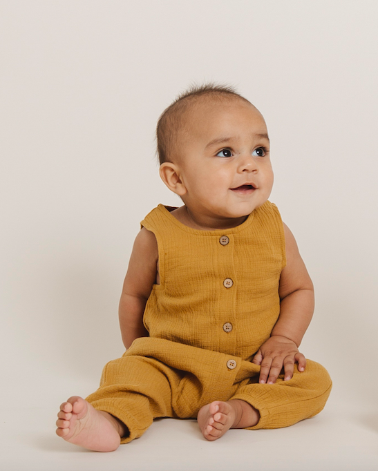 Quincy Mae jumpsuit ocre