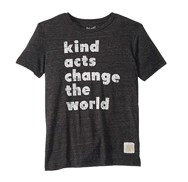 Kind Acts change the world kids tee