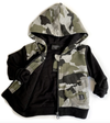 Little Bipsy - Zip Hoodie in Black and Camo