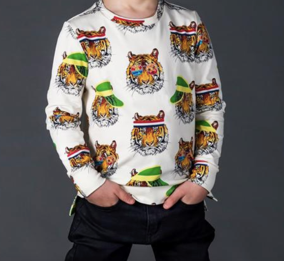 Rock Your Kid Retro Tigers pullover