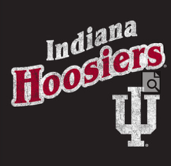 Retro Brand - Indiana Hoosiers IU Tee in Charcoal