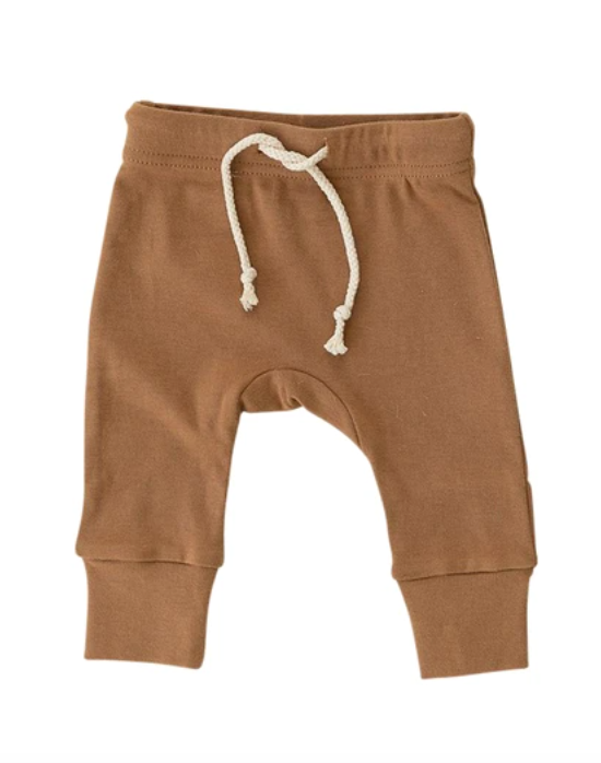 Mebie Baby cotton joggers in honey