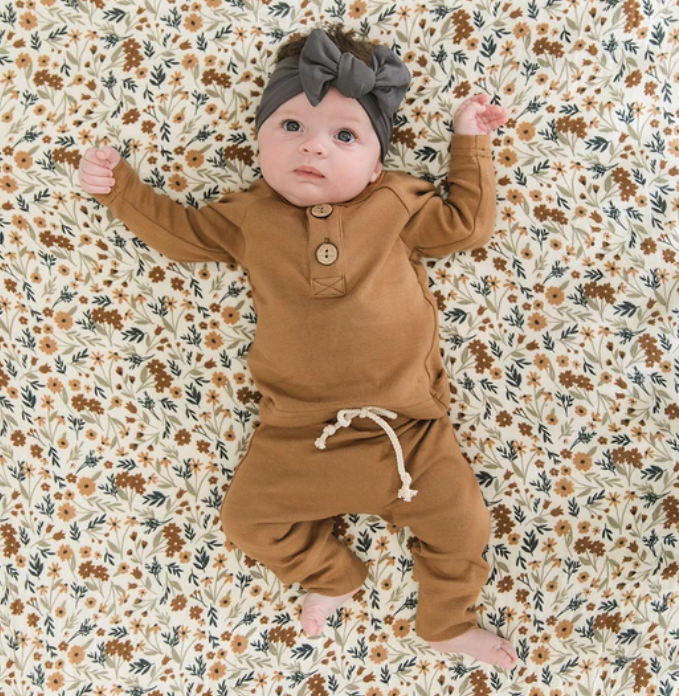 Mebie Baby - Cotton Jogger Pants in Honey