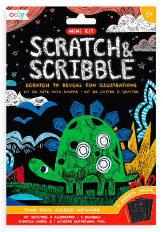 Ooly - Mini Scratch & Scribble Kit Dino Days