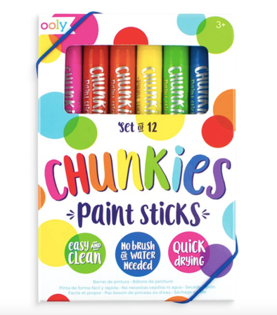 Ooly - Chunkies Classic Paint Sticks Pack of 12