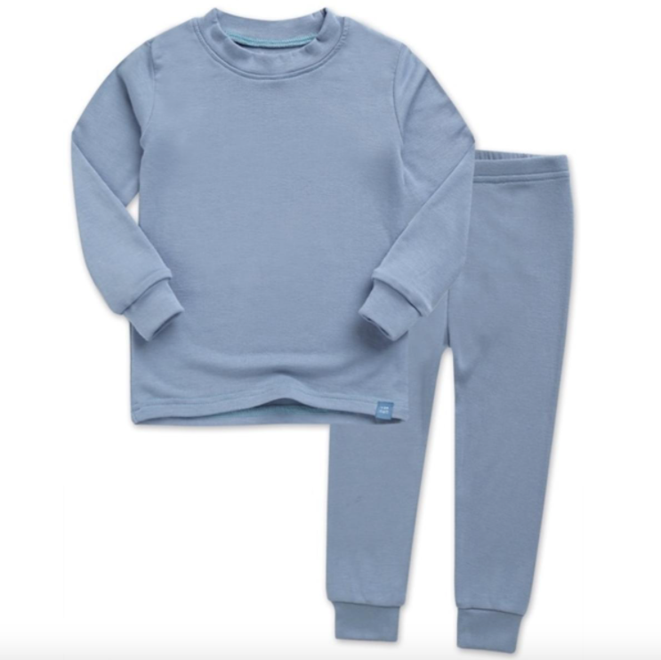 Basic Kids Modal Pajamas in Light Blue – Roman & Leo | Cool, Trendy ...