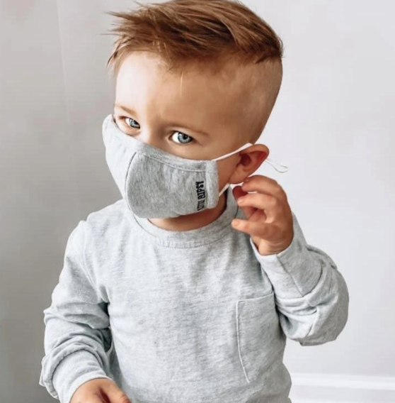Little Bipsy - Kids Face Mask in Grey