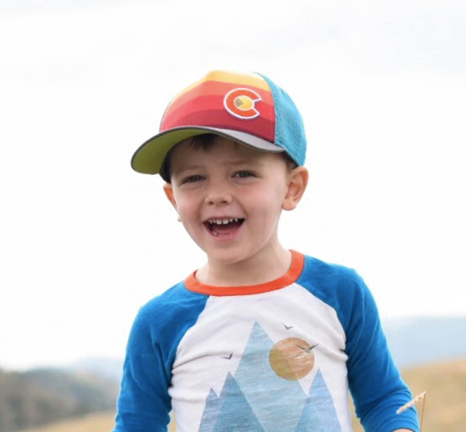 Yo Colorado - Baby and Kids Sunset Trucker Hat