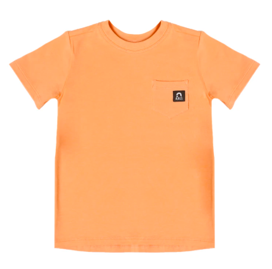 Rags - Short Sleeve Chest Pocket Tee in Coral Reef