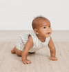 Quincy Mae - Baby Woven Tank in Sage Stripe