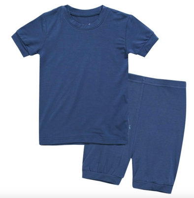 Toddler short sleeve pjs navy
