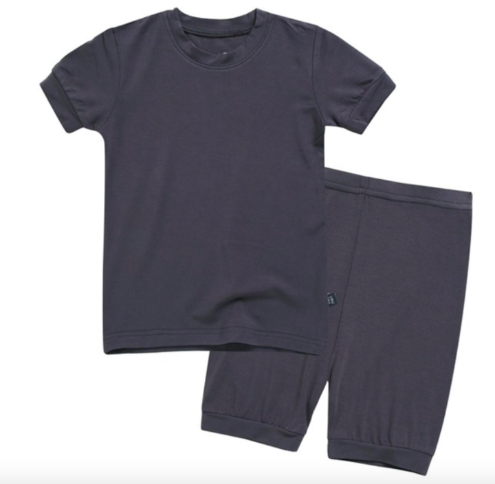 charcoal short sleeve pajamas