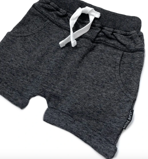 Little Bipsy - Washed Harem Shorts in Black
