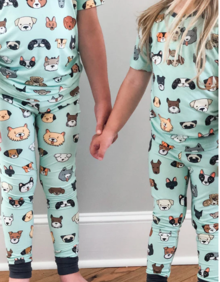 Made by Molly - Two-Piece Short Sleeve PJ Set in Doggies