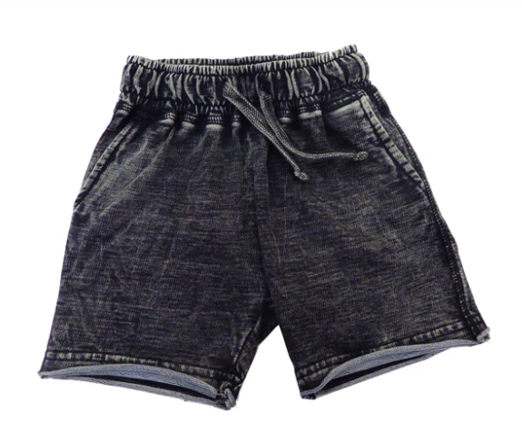 Mish Mish - Enzyme Distressed Shorts in Black