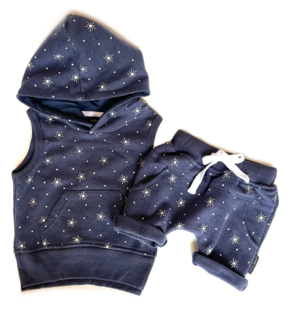 Little Bipsy - Star Harem Shorts in Navy