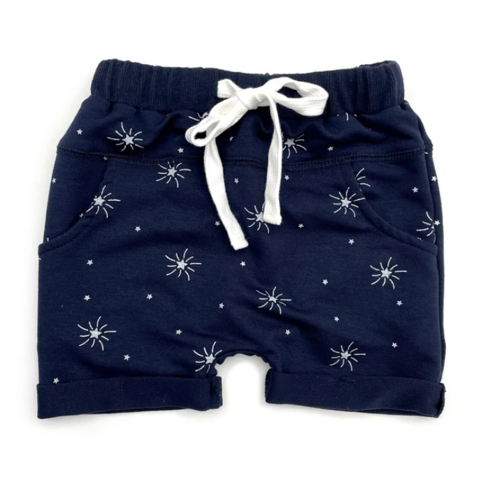 Little Bipsy navy star harem shorts