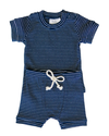 Mebie Baby navy striped two piece set