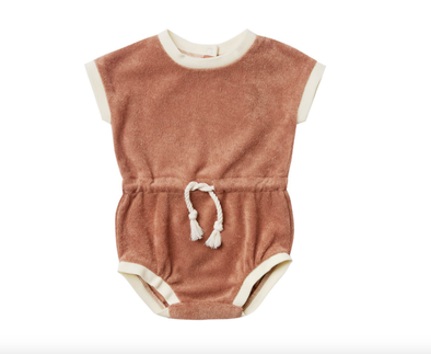 Quincy Mae Retro Romper terra cotta