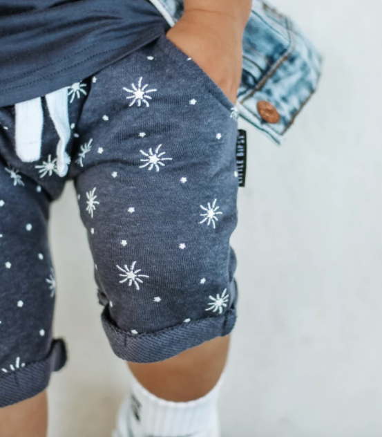 Little Bipsy - Star Harem Shorts in Navy