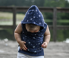 Little Bipsy - Sleeveless Star Hoodie in Navy