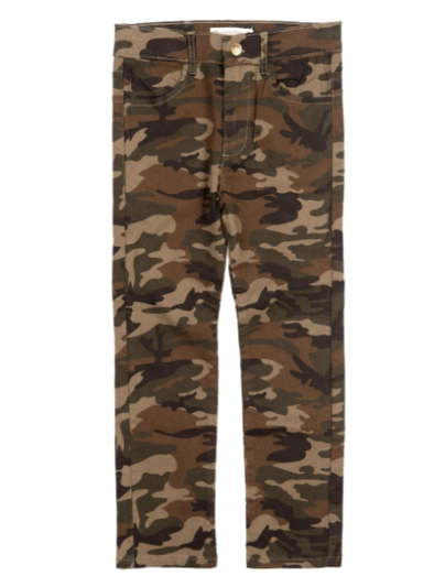 Boys twill skinny camo pants