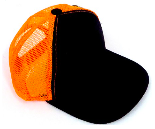 baby black and orange hat