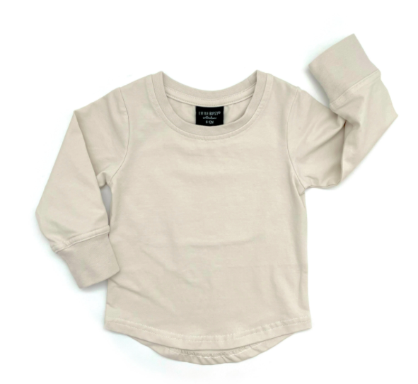 Little Bipsy almond long sleeve tee