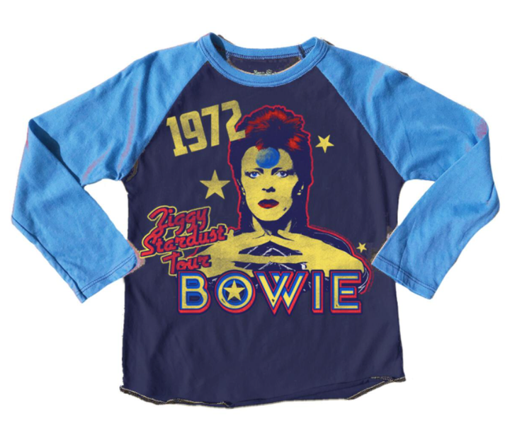 Kids David Bowie raglan long sleeve