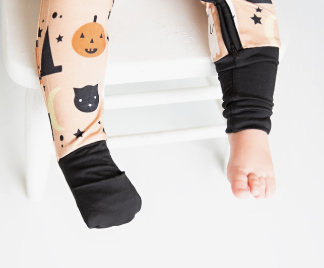 Emerson and Friends - Trick or Treat Halloween Bamboo Baby Footed PJs