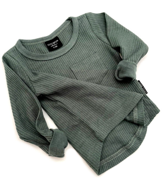 Little Bipsy - Thermal Long Sleeve Top in Forest