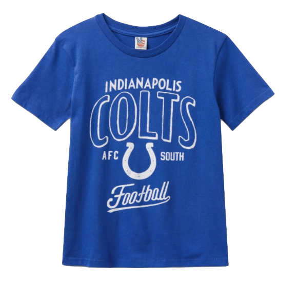 JunkFood - Youth Retro Indianapolis Colts Tee in Blue