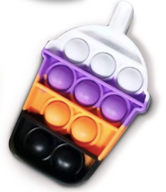 OMG POP Fidgety - Halloween Mini Pop It Toy - Assorted Colors/Styles