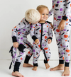 Little Sleepies - Trick or Treat Bamboo/Viscose Zippy in Grey