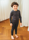 Basic Kids Modal Pajamas in Charcoal