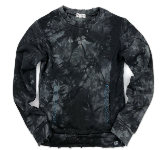Appaman Feature pullover pewter tie dye