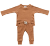 Mebie Baby - Organic Cotton Ribbed Two-piece Set in Cider