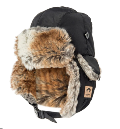 Appaman - Benji Faux Fur Winter Hat in Black