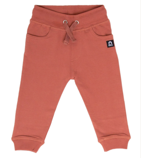 Rags joggers copper brown