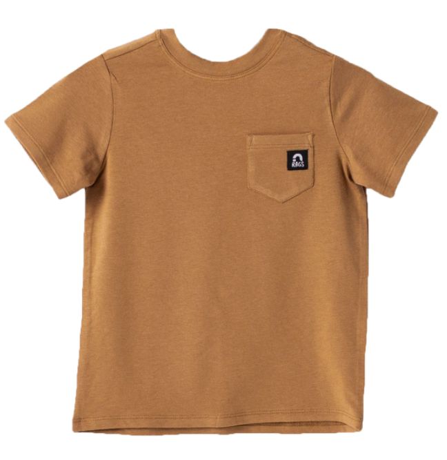 Rags camel pocket tee