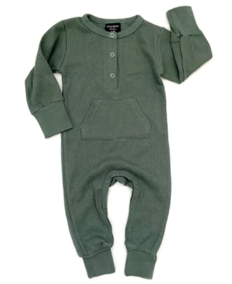 Little Bipsy - Thermal Romper in Forest